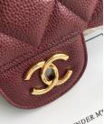 Сумка Large Classic Grained Calfskin Bag Maroon